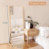 FURNIinspire Full Length Mirrors Floor Standing Body Mirror, Large Rectangle Mirror Long Dressing Mirror for Bedroom, Gold, 18"*58" - 3 of 4