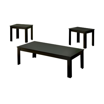 Linon Home Decor Austin 3-Piece Rustin Brown Bar Table Set 030413MTL01U -  The Home Depot