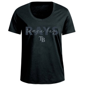T-shirt Femme Tampa Bay Rays 3/4 Manches Campus Lifestyle - Taille L, Blanc, Neuf Avec étiquette