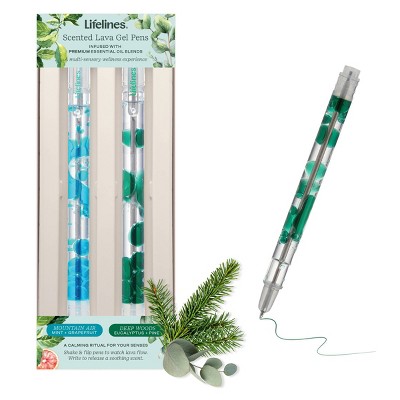 Lifelines 2pk Scented Lava Pen Set Blue/ Green