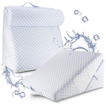 Xtreme Comforts Wedge Pillow Cover - Allergy-Friendly & Easy to Clean Cover  - Fits Our (27 x 25 x 7) Wedge Pillow - Blue Iris - Yahoo Shopping