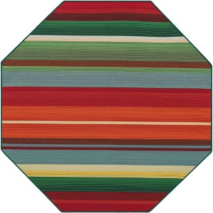 Unique Loom    Outdoor Modern Jaco Area Rug - 1 of 4
