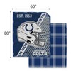 NFL Indianapolis Colts Gradient Helmet Double Sided Ultra Cozy Blanket - 2 of 3