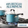 Farberware Eco Advantage 3qt Ceramic Nonstick Straining Saucepan with Lid Aqua: Dishwasher-Safe Sauce Pot, Gas & Electric Compatible - 4 of 4