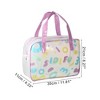 Unique Bargains Women's Square Cosmetic Bag Purple 1 Pc - 2 of 4