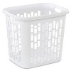 Sterilite Ultra Easy Carry 2 Bushel Plastic Combination Laundry Basket and Dirty Clothes Hamper with Vents for Bedroom and Bathroom - 2 of 3
