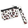 Wrapables Neoprene Mini Wristlet Wallet / Credit Card ID Holder with Lanyard, Leopard - 2 of 4