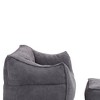 CAVINAS Single Lazy Sofa Bean Bag Chair Comfort Lounger High Back Couch with Footstool for Bedroom - 4 of 4