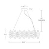 LNC Incandescencia Luxury and Glam Crystal Drum Chandeliers,Gold and Gray,23.2in/32in/37.5in - 3 of 4