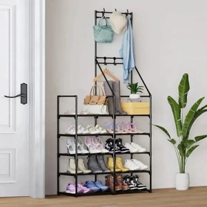 5-Tier Shoe Rack Shoe Storage Organizer, Freestanding Coat and Shoe Rack, 25-30 Pairs Shoe Shelf for Entryway Closet - 1 of 4