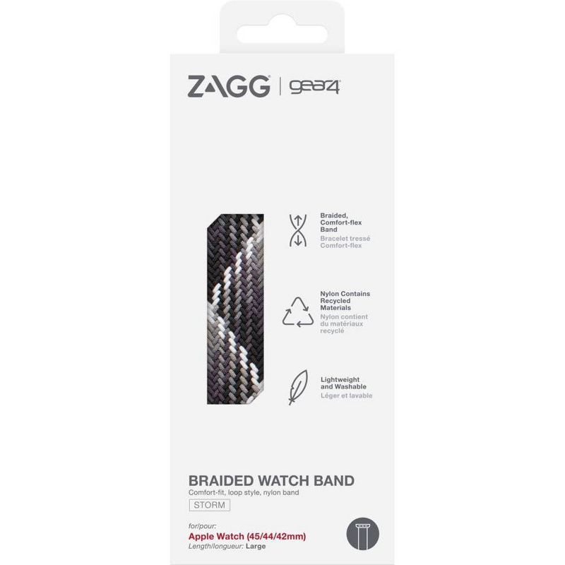 ZAGG Gear4 Braided Apple Watch Band 45/44/42mm FG LG - Storm, 3 of 5