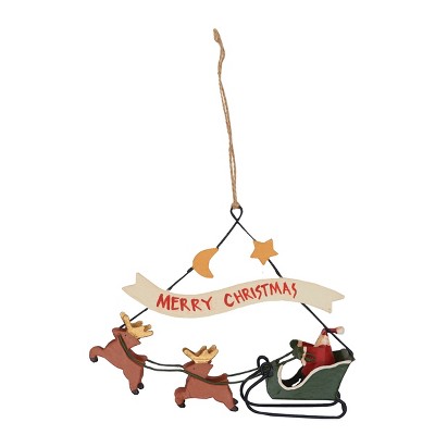 Gallerie II Clapsaddle Santa Sleigh Ornament