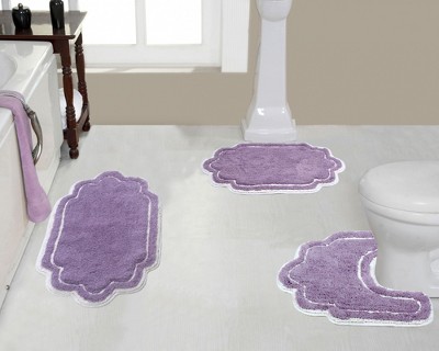 Allure Collection Cotton Tufted Bath Rug Set Set of 3 - Home Weavers