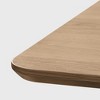 Spassway 67"L*33.5"W Oak Wood Dining Table with Double Pedestal Modern Kitchen Table with Solid Wood Legs for Seats 6 - 3 of 4