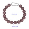 Unique Bargains Stainless Steel Indoor Outdoor 16 Beads Durable Flag Pole Beaded Retainer Ring 0.98" - 2 of 4
