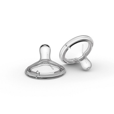 nanobebe 2pk Baby Bottle Silicone Nipple