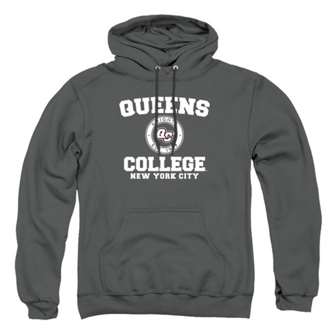 Campus Lab Queens College Official Circle Logo Unisex Adult Pull over Hoodie charcoal 3x large Target