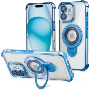 Entronix [Magnetic] Case Compatible with iPhone 11 - [Clear Back] Luxury Glossy Gripstand - 1 of 4