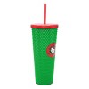 Hello Kitty Holiday Wreath 24 Oz Spiked Green Acrylic Tumbler - 3 of 4