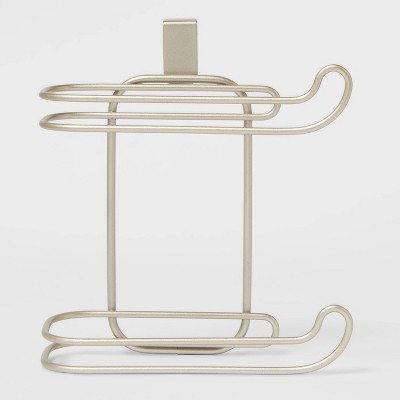 Over-The-Tank 2 Roll Freestanding Toilet Tissue Holder Silver - Threshold™