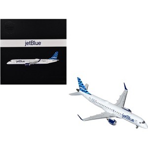 Embraer ERJ-190 Commercial Aircraft "JetBlue Airways" White with Blue Striped Tail 1/200 Diecast Model Airplane by GeminiJets - 1 of 3
