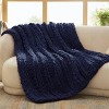 Bedsure Chunky Knit Throw Blanket for Couch - 100% Hand Knitted, 5.06 lbs Chenille Blanket for Bed Living Room Home Decor, Thick and Soft - 2 of 4