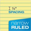 Ampad Gold Fibre Quality Writing Pads, Narrow Rule, 50 Canary-Yellow 8.5 x 11.75 Sheets, Dozen - 3 of 4