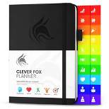 Undated Planner Weekly 8.25"x5.75" Black - Clever Fox