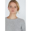 JENNIE LIU Women's 100% Pure Cashmere Extra Cozy Thermal Raglan Crew Neck Sweater - 4 of 4
