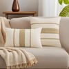 REGALWOVEN Patchwork Fade-Resistant Striped Woven Decorative Throw Pillow Covers 2 Pcs - 2 of 4