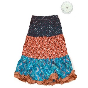 Mi Amore Gigi Peasant Skirt & Flower Hair Accessory - 1 of 1
