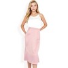 Anna-Kaci Women's Satin Midi Skirt With A-Line Silhouette And Elastic Waistband - 2 of 4