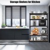 Heavy Duty Garage Shelving 2000lbs, Adjustable 5 Tier Metal Storage Shelves, Black Industrial Shelving Unit for Warehouse, Pantry, Kitchen - 2 of 4