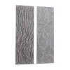 Set of 2 Wooden Leaf Intricately Carved Wall Decors Gray - Olivia & May - 4 of 4