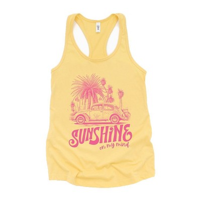 Simply Sage Market Women's Sunshine On My Mind Car Racerback Graphic Tank