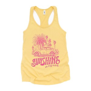 Simply Sage Market Women's Sunshine On My Mind Car Racerback Graphic Tank - 1 of 2