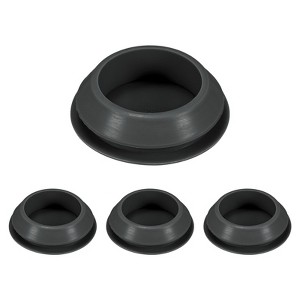 Unique Bargains Silicone Durable Waterproof Shock Absorption Mechanical Fasteners Black - 1 of 4