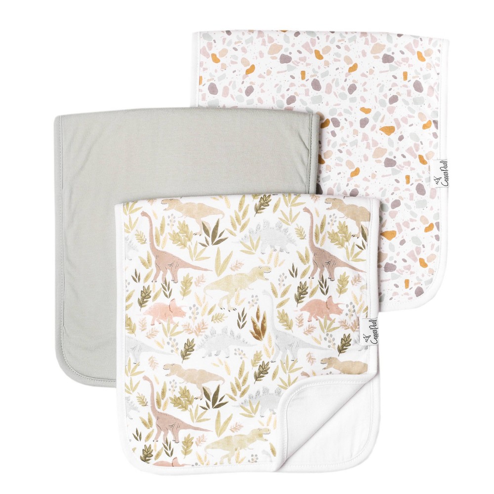 Copper Pearl Burp Cloths - Rex - 3pc