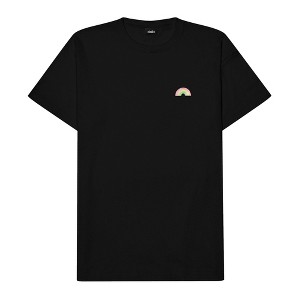 Dalix Rainbow (Glow in the Dark) Embroidered Relaxed Heavy Soft Cotton T Shirt Mens - 1 of 4