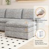 COZONY 108" Modular Sectional, Deep-Seat Chenille L-Shaped Cloud Sofa for 4 w/ Movable Ottoman, Living Room/Apartment - 3 of 4