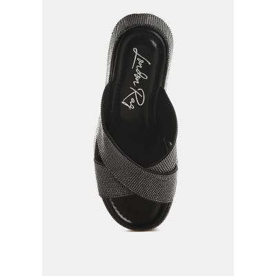 Adena Rhinestone Embellished Flatforms - image 4