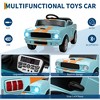 Jojoka 12V Licensed Shelby Electric Car for Kids, Battery Powered Ride on Toy for Toddlers with Remote Control, Bluetooth - 3 of 4