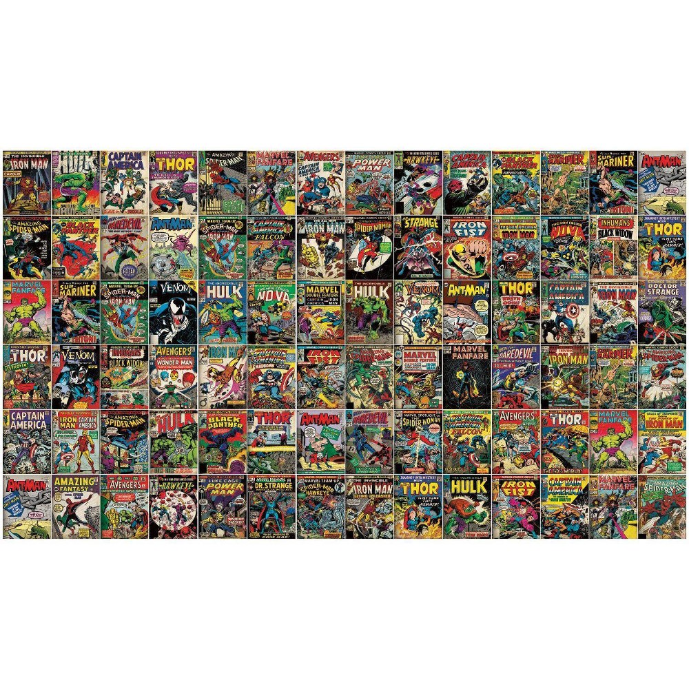 Photos - Wallpaper Roommates Marvel Comic Cover Peel and Stick Kids' Wall Mural  