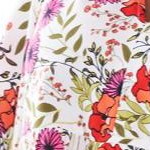white multi floral