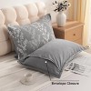 2 Pack Triple-Layer Cotton Pillow Shams, Breathable Thermal Yarn-Dyed Pillowcases - NTBAY - 4 of 4