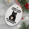 I Don't Like Morning People Quirky Cat, Cute and Funny Christmas Gift| OrnamentallyYou - image 4 of 4