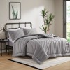 Stylish Overfilled Puffy Quilting Jersey Comforter Set,All Season Lightweight Bedding Set,Cozy Home Textile fits Modern Bedroom Decor,Matching Shams - 2 of 4