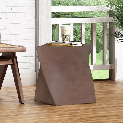 NicBex Outdoor End Table Modern Outdoor End Table Outdoor Side Table, Patio Table Small Table for Backyard, Balcony, Porch