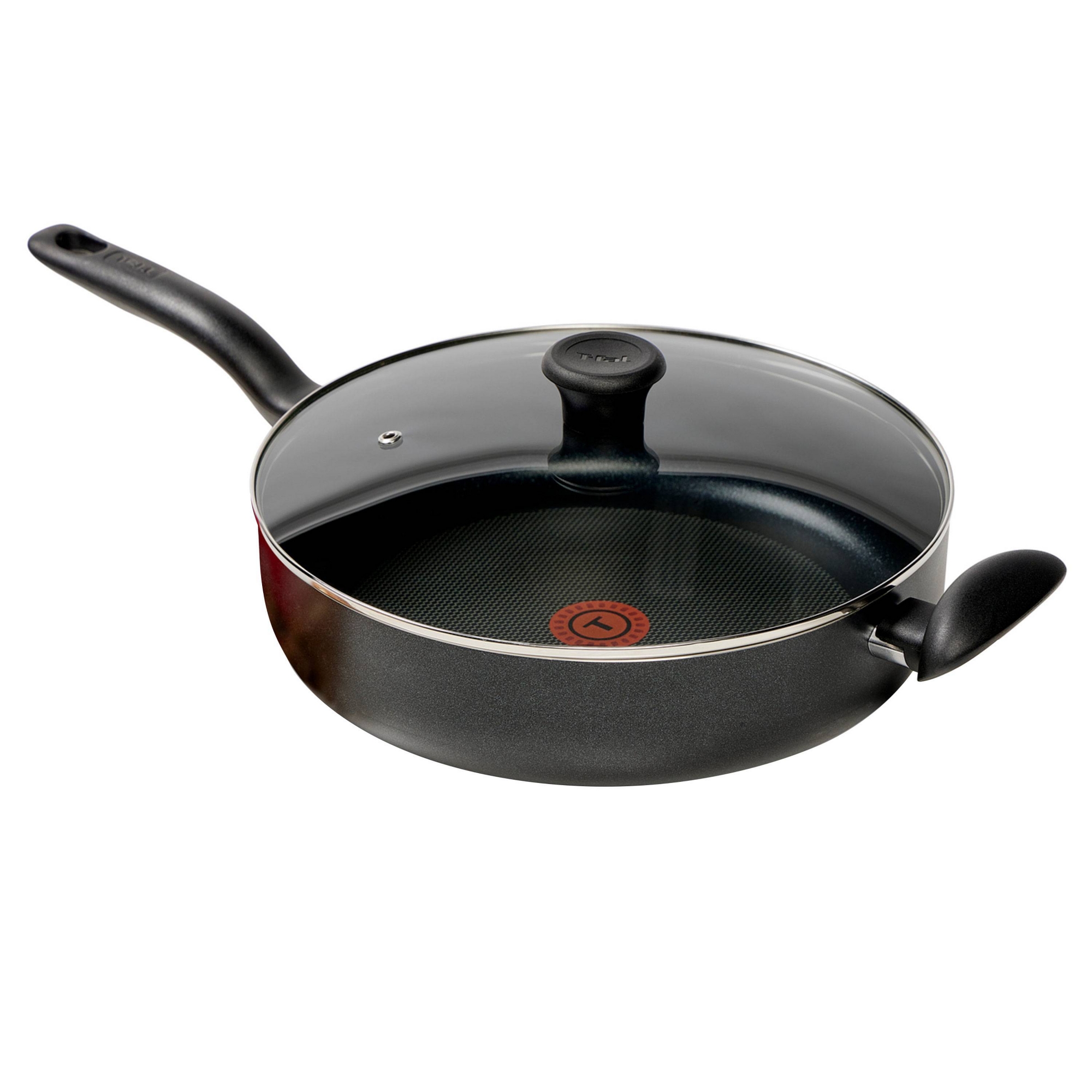 T-Fal Simply Cook 5qt Nonstick Saute Pan with Lid Black