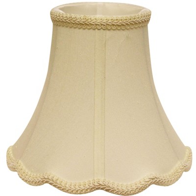 Vynxaria Scallop Bell Lampshades 6.5x12 Inches, Slant Egg